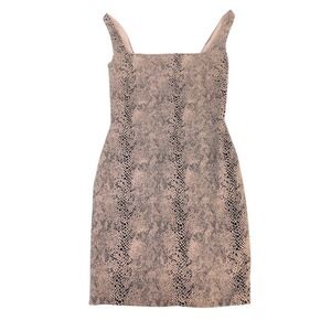 Nookie Snake Print Square Neck Sleeveless Mini Dress XS‎ Revolve Going Out